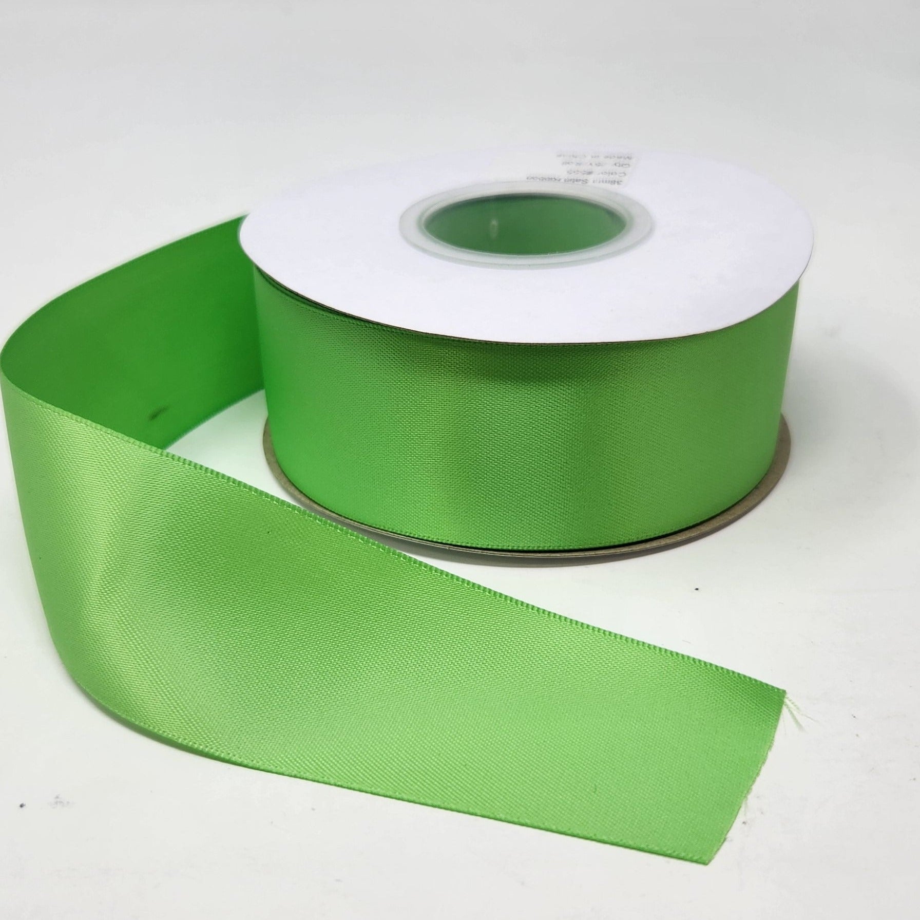 Jasmine Green - Double Face 1.5 inch Solid Colored Ribbon