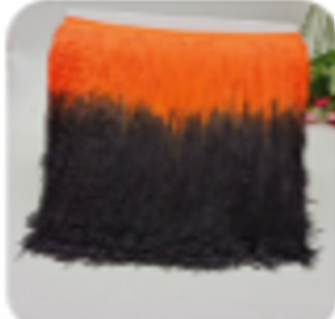Orange Black Fringe