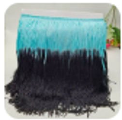 Turquoise Black Fringe