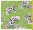 Ocean Flowers Leaf Cotton Fabric