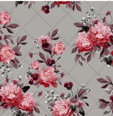 Stormy Blush Cotton Fabric
