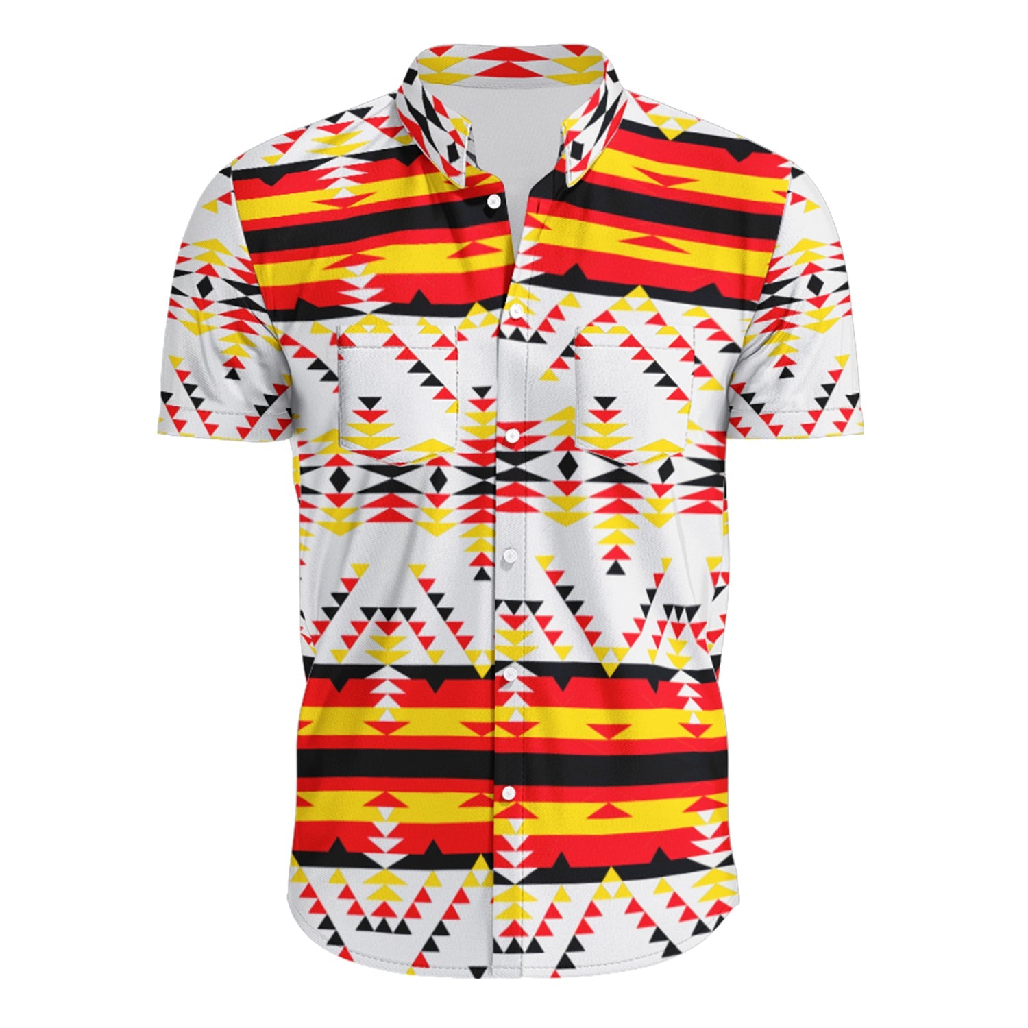 Men's Hawaiian-Style Button Up Shirt - Vision of Peace Directions