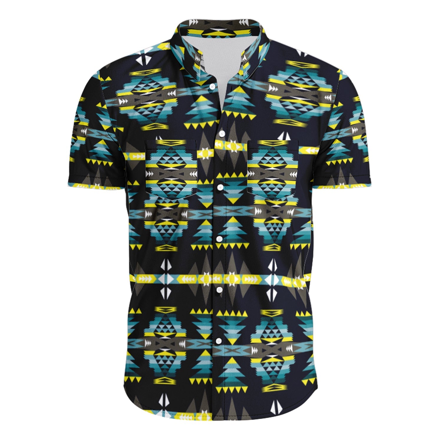 Men's Hawaiian-Style Button Up Shirt - River Trail
