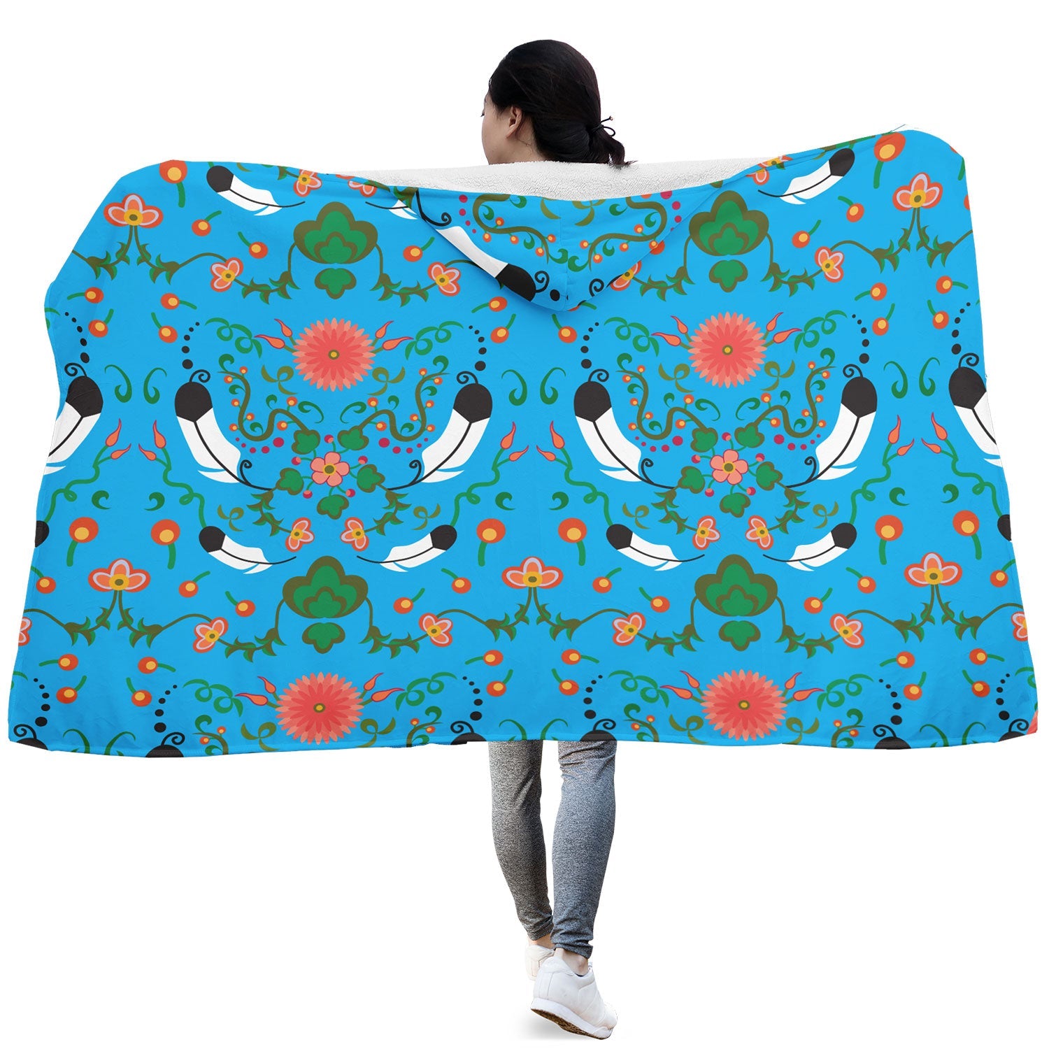 New Growth Bright Sky Hooded Blanket