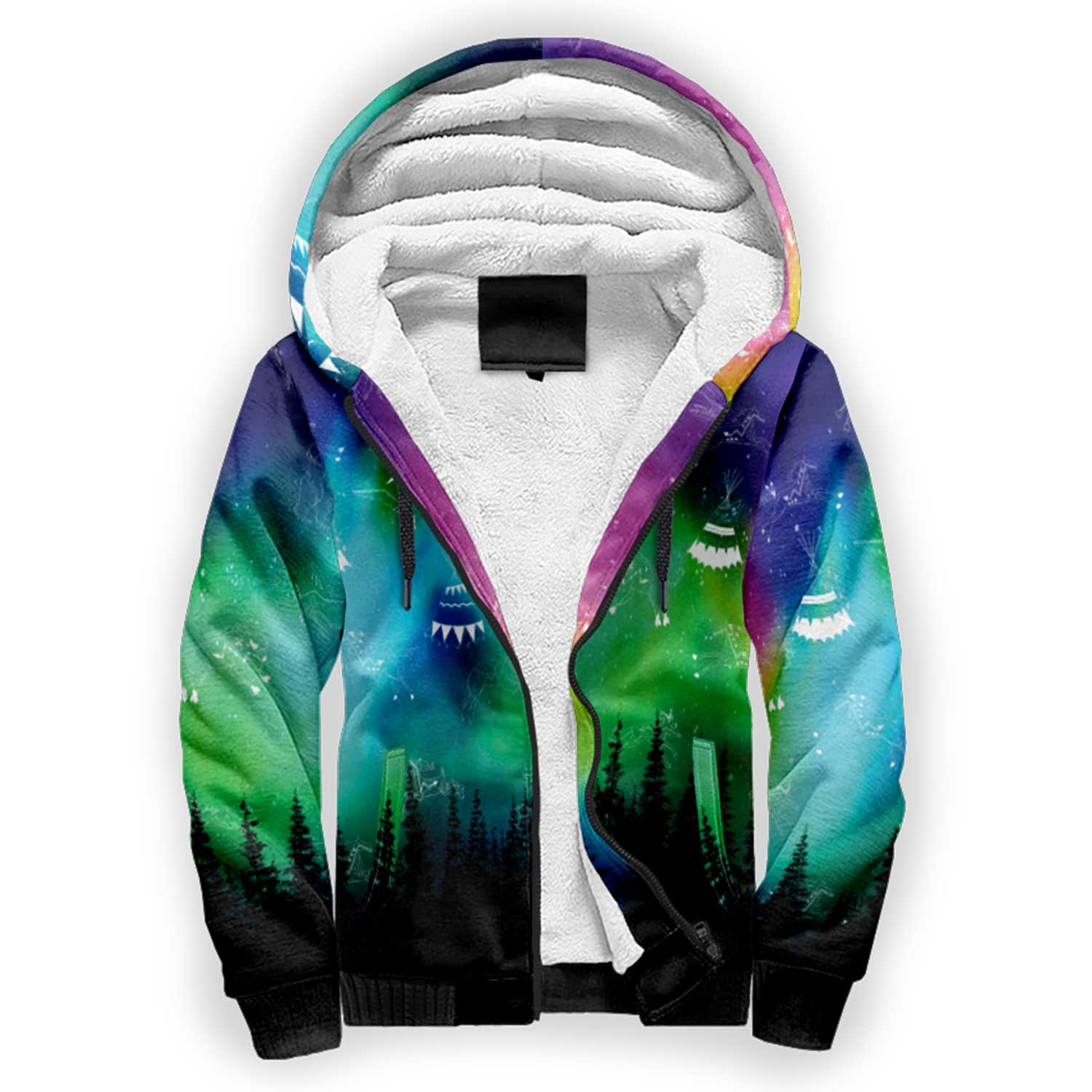 Aurora Medicine Animals Sherpa Hoodie