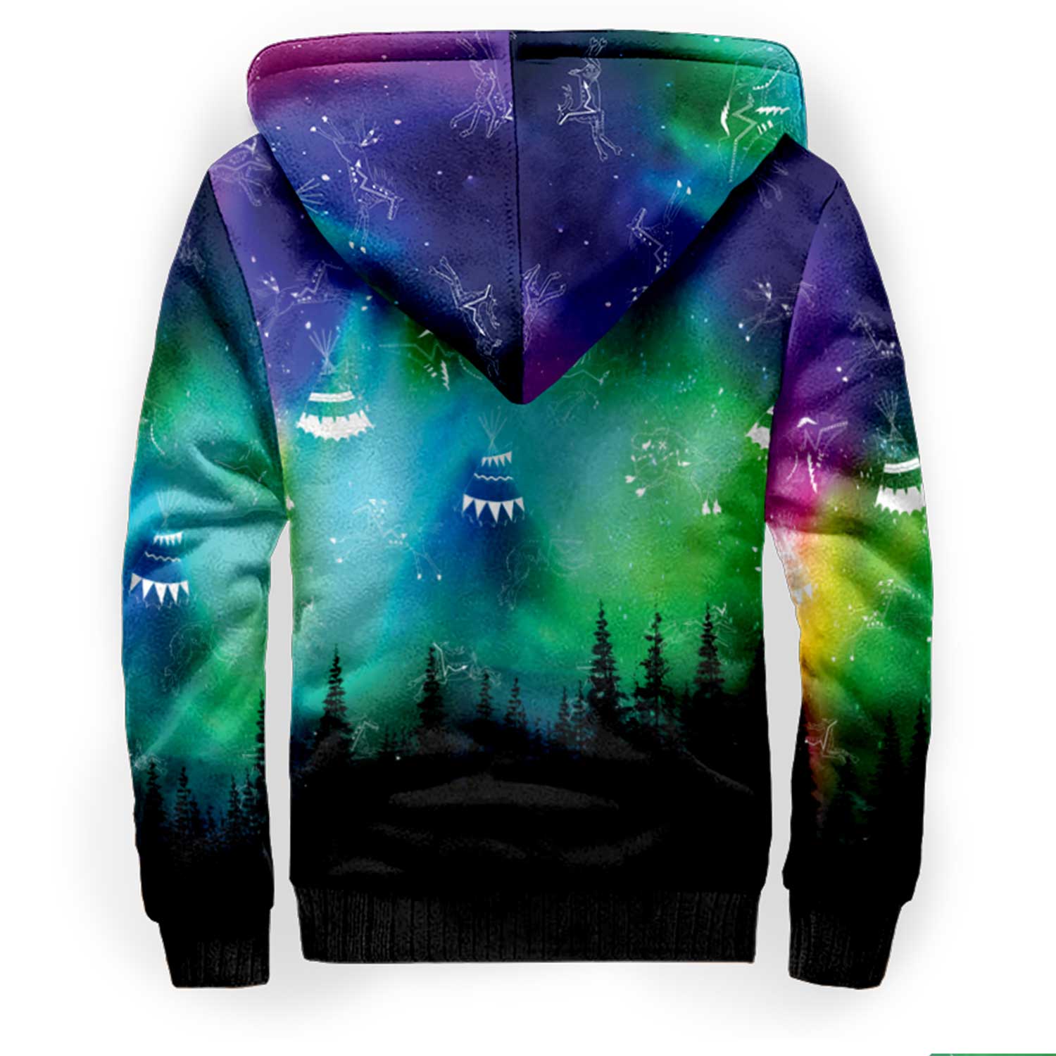 Aurora Medicine Animals Sherpa Hoodie