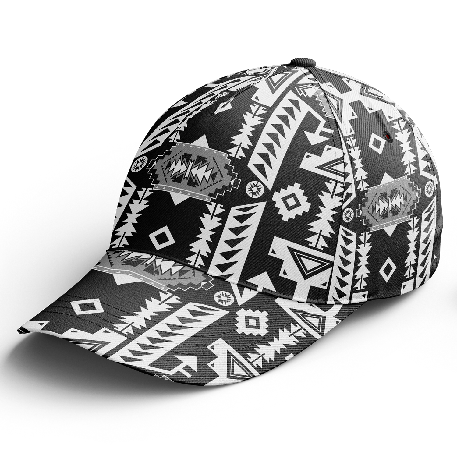 Chiefs Mountain Black and White Snapback Hat