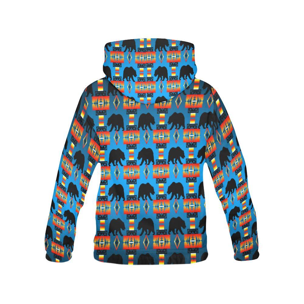 Real Bear Turquoise Hoodie for Men