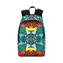 Load image into Gallery viewer, fire and turquoise gradient II Fabric Backpack for Adult (Model 1659)
