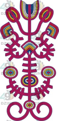 14 IN Blackfoot Style Beadwork Sleeve 5 Transfers 49 Dzine 