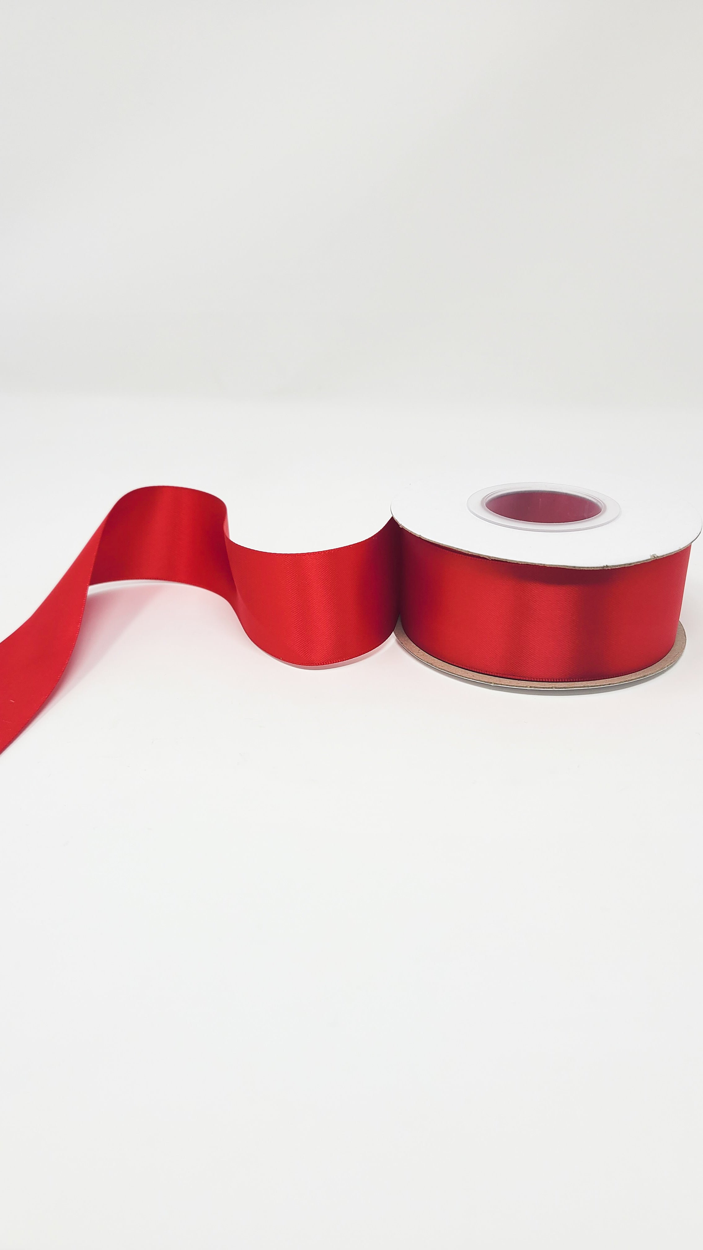 Red - Double Face 1.5 inch Solid Colored Ribbon