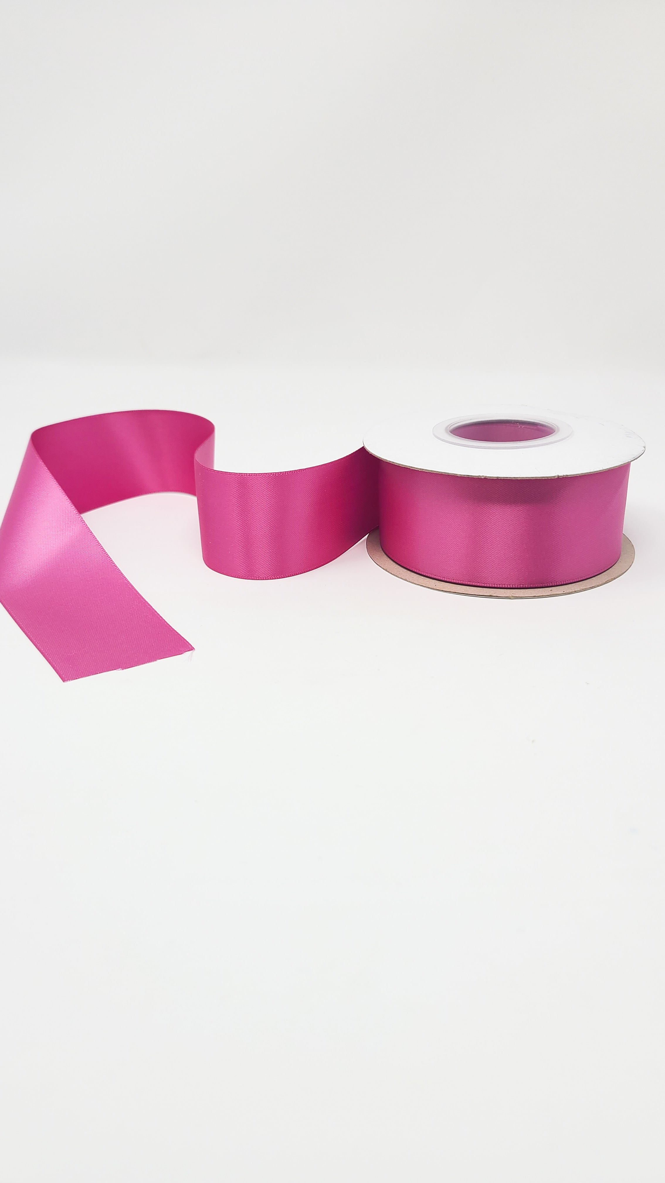 Raspberry Rose - Double Face 1.5 inch Solid Colored Ribbon