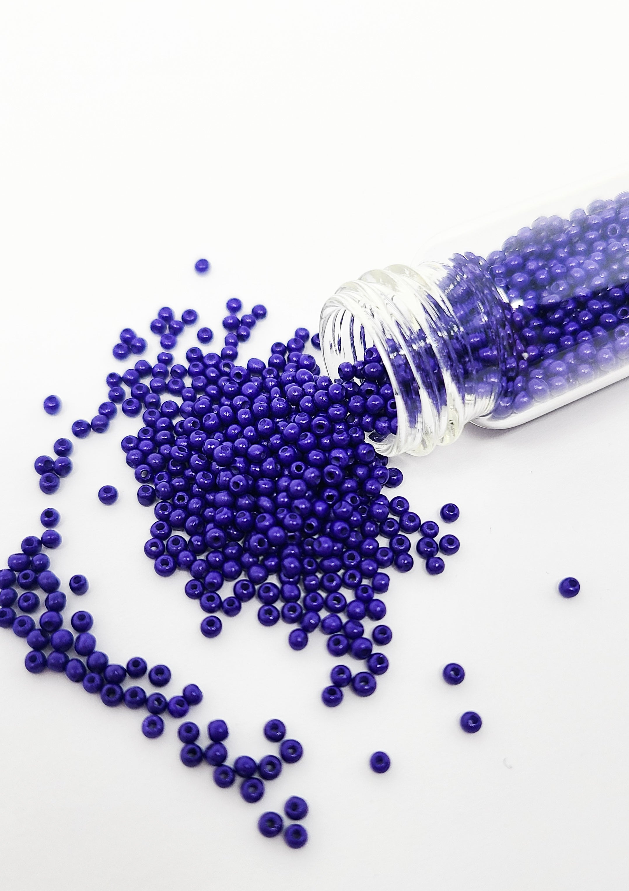 Glass Beads - Dark Purple