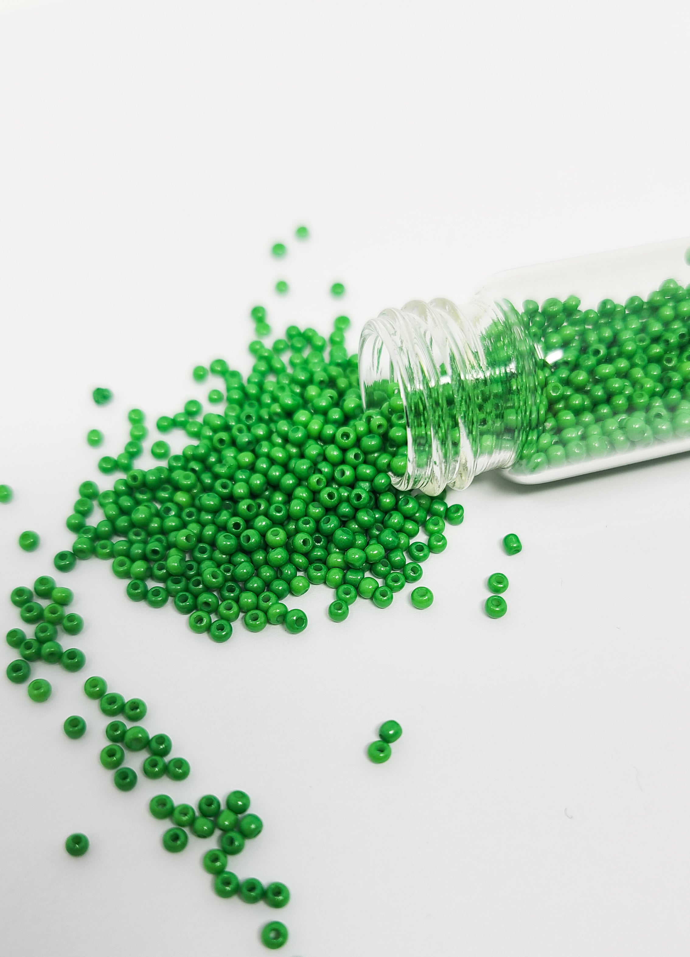 Glass Beads - Hunter Green