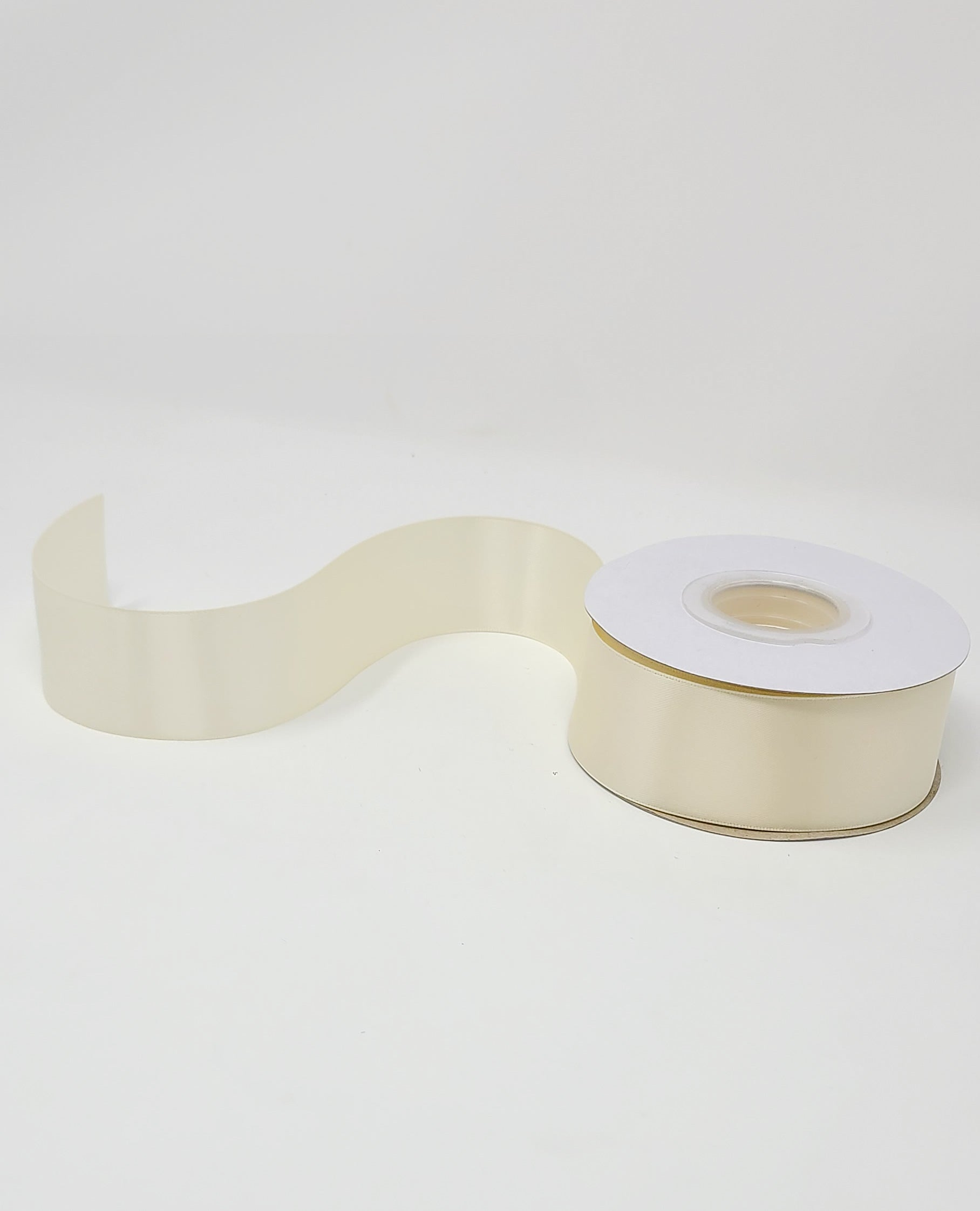 Ivory - Double Face 1.5 inch Solid Colored Ribbon