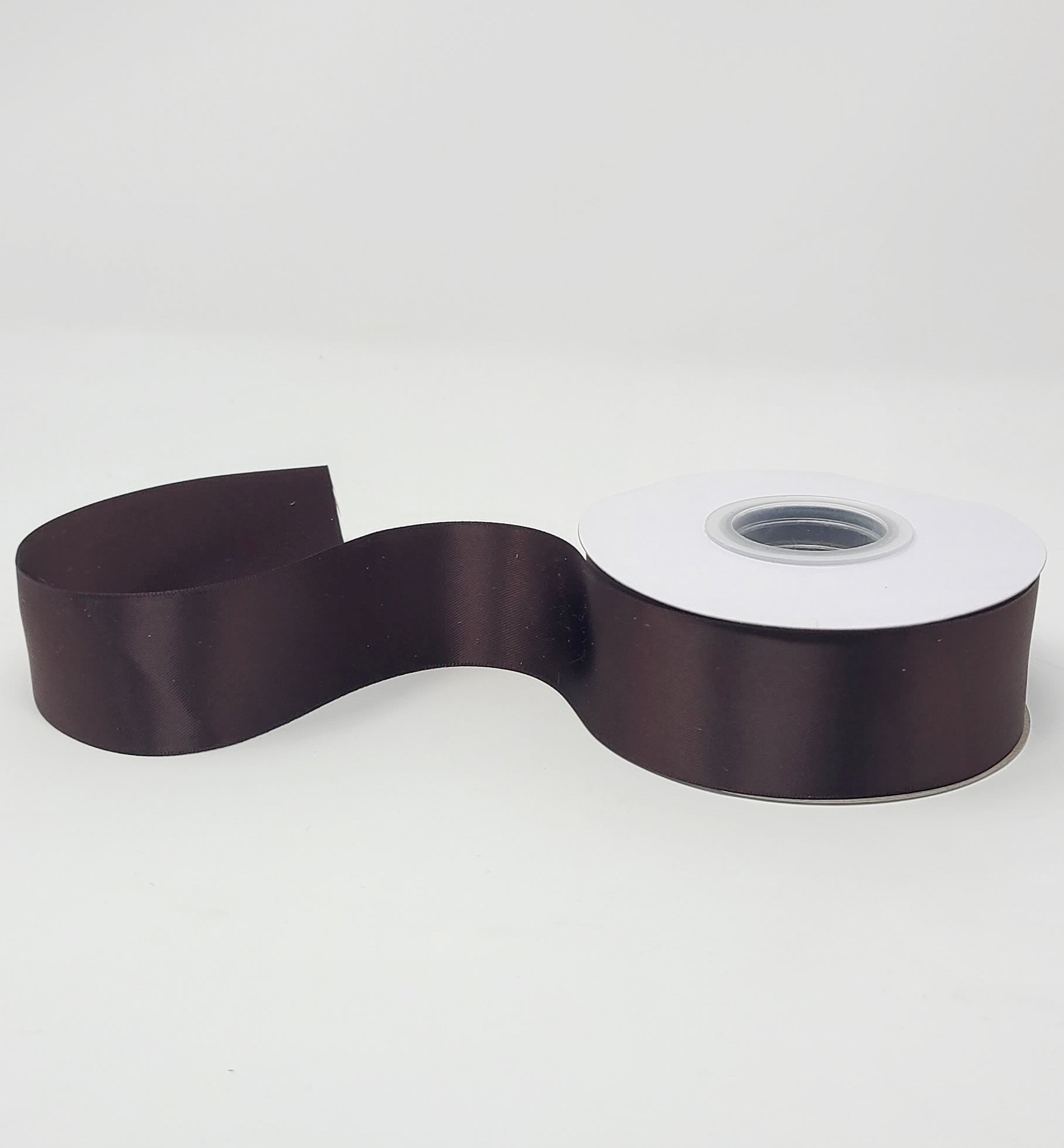 Black Coffee - Double Face 1.5 inch Solid Colored Ribbon