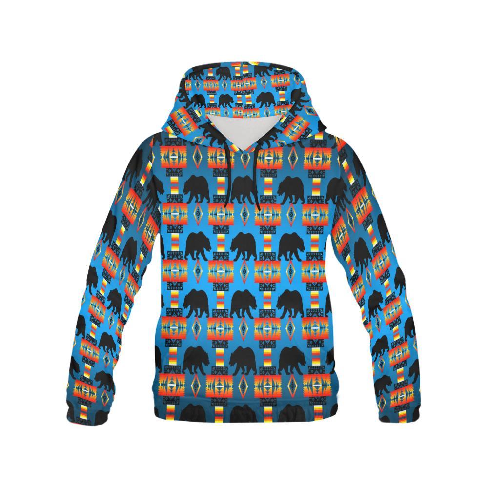Real Bear Turquoise Hoodie for Men