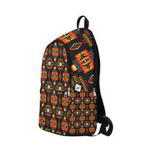 Load image into Gallery viewer, Seven Tribes Black Large Fabric Backpack for Adult (Model 1659)
