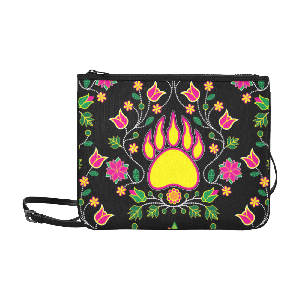 Floral Bearpaw Clutch Bag