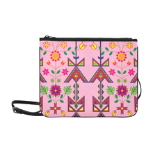 Load image into Gallery viewer, Geometric Floral Spring Sunset Clutch Bag
