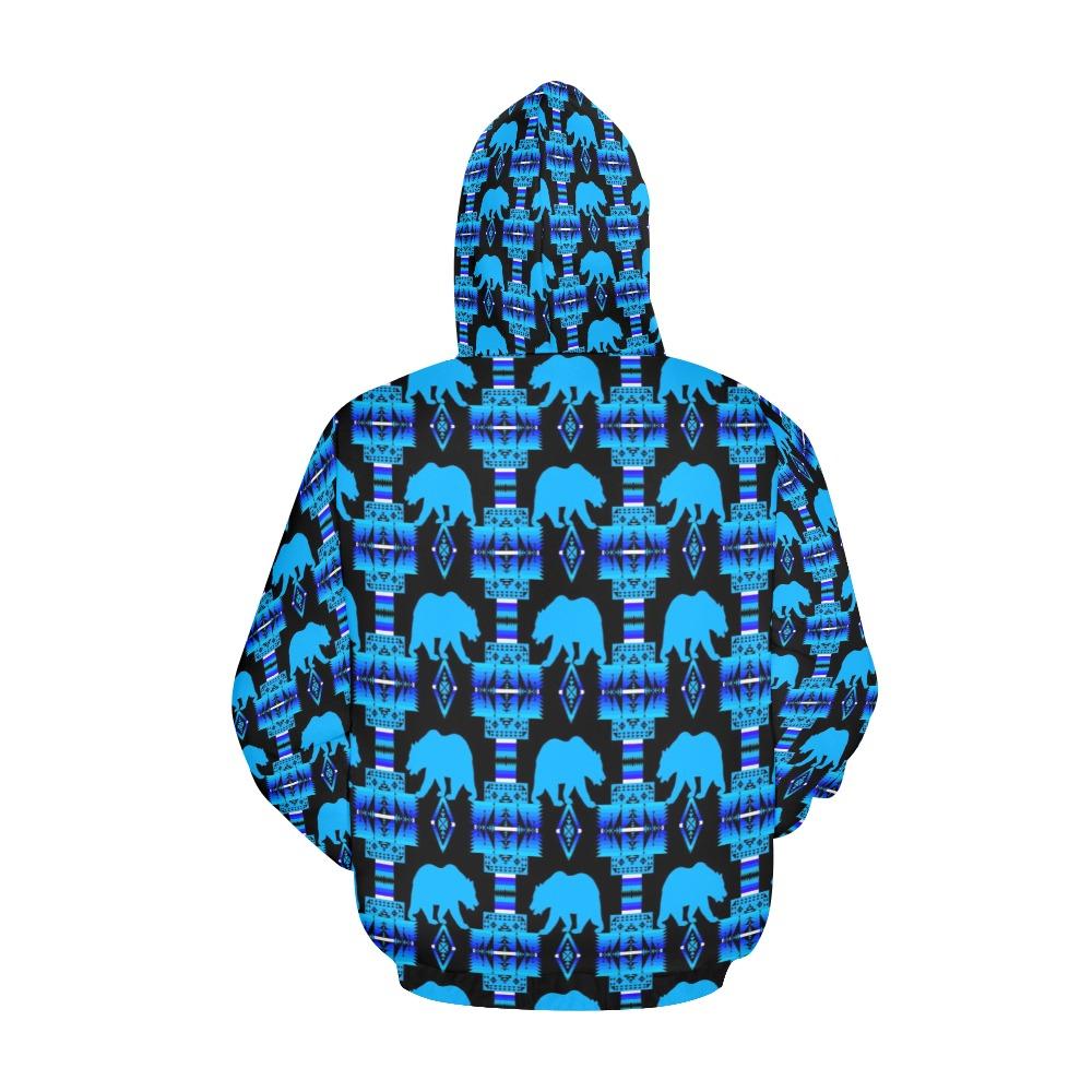 Midnight Lake Bear All Over Print Hoodie for Men (USA Size)