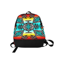 Load image into Gallery viewer, fire and turquoise gradient II Fabric Backpack for Adult (Model 1659)
