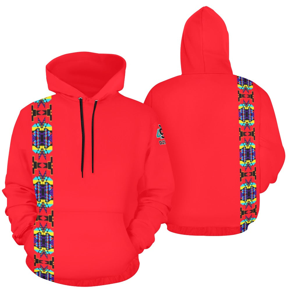 Red Blanket Strip II Hoodie for Men