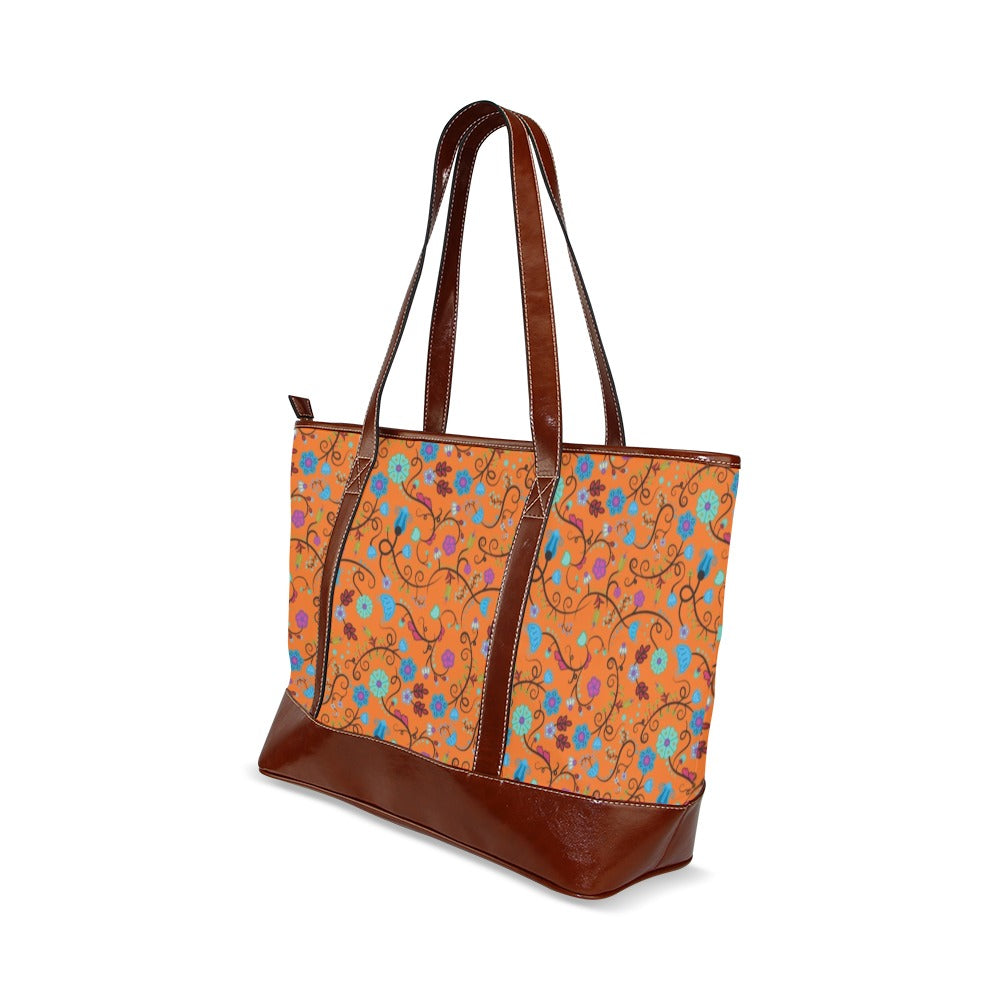 Nipin Blossom Carrot Tote Handbag (Model 1642)