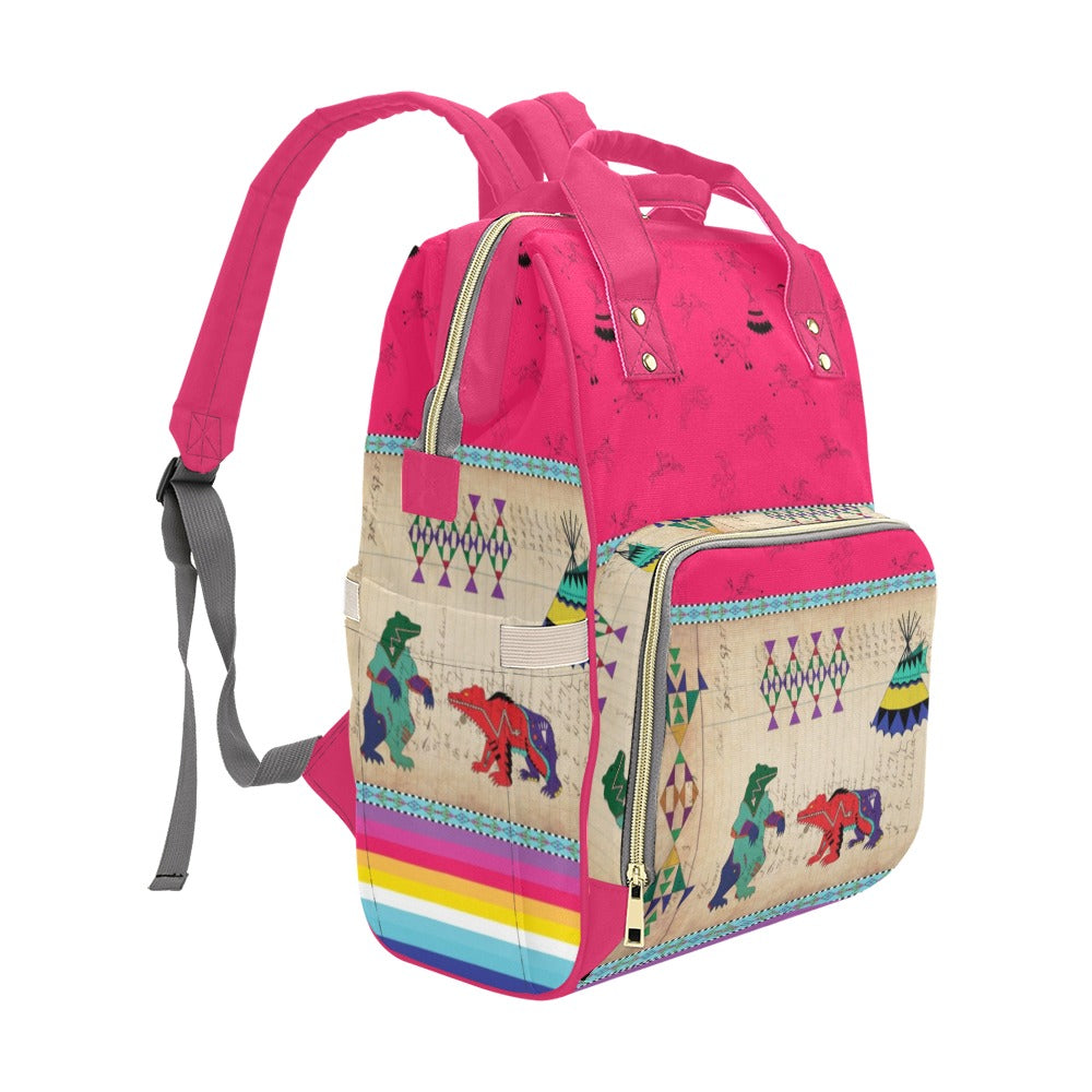 Bear Ledger Berry Multi-Function Diaper Bag