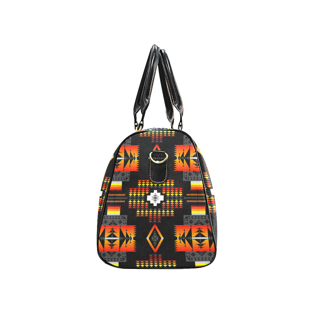 Seven Tribes Black New Waterproof Travel Bag/Large (Model 1639)