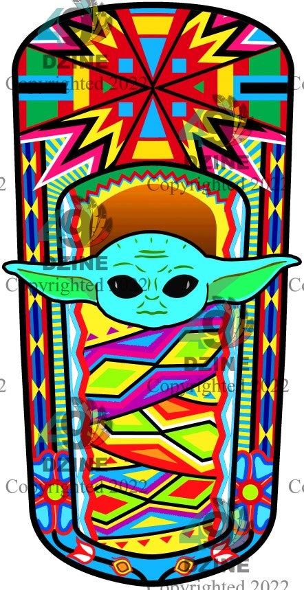 11-inch Baby Alien Cradleboard Color Transfer