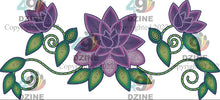 Load image into Gallery viewer, 14-inch Floral Transfer - Beaded Florals Wild
