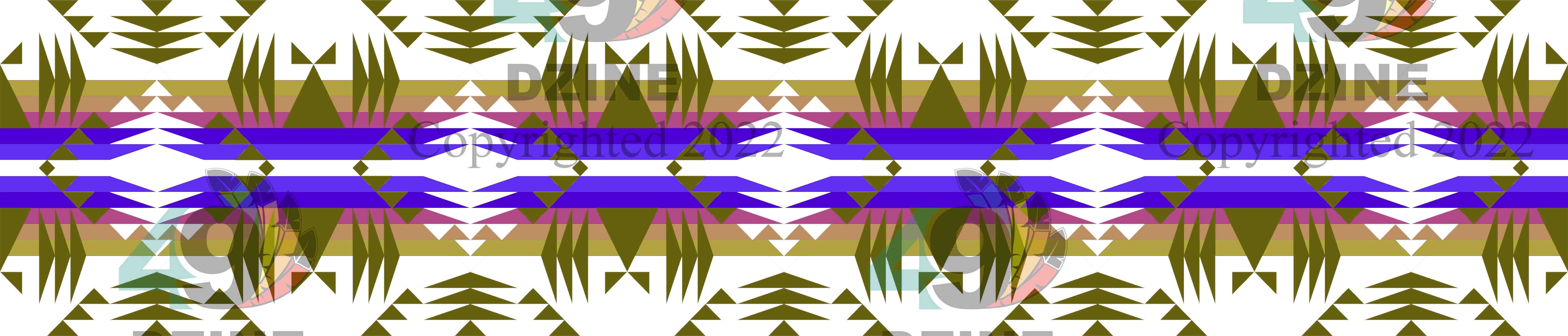 11-inch Geometric Transfer Between the Mountains Strip