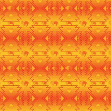 Load image into Gallery viewer, Buffalo Run Orange Cotton Poplin Fabric By the Yard
