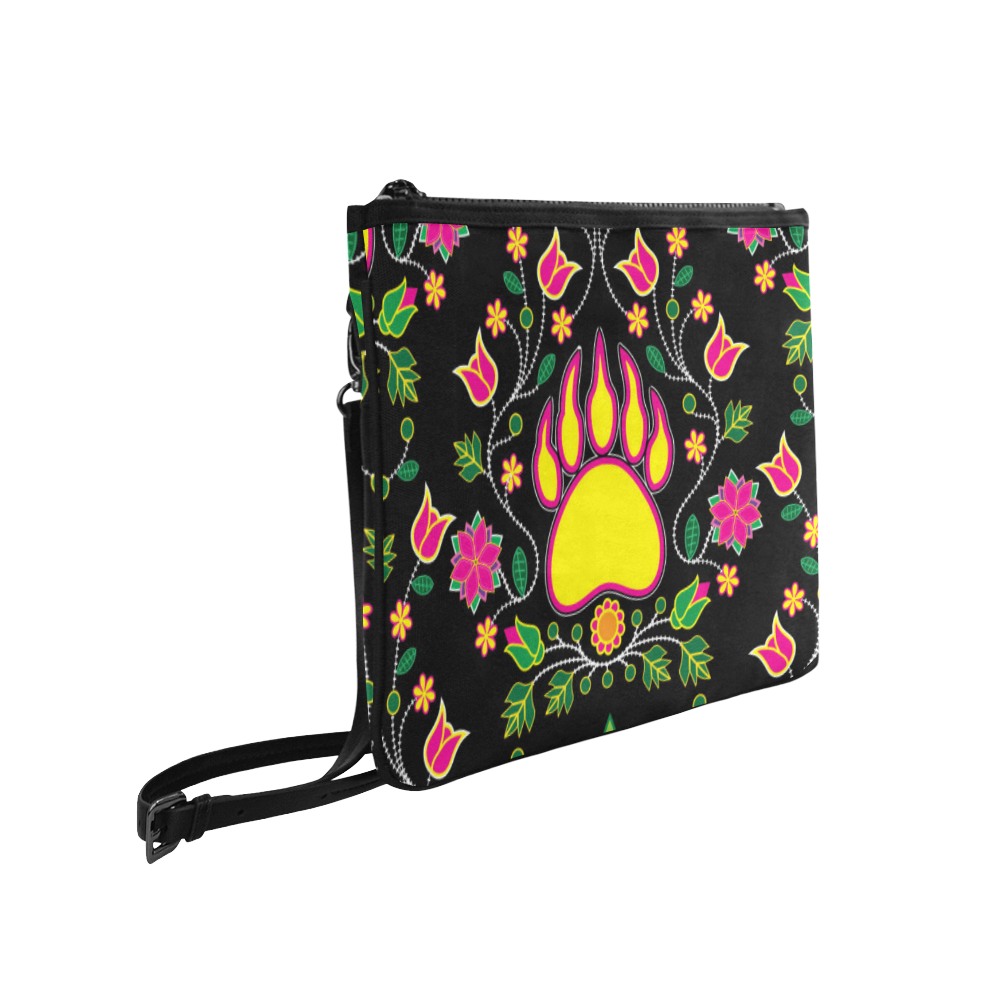 Floral Bearpaw Clutch Bag