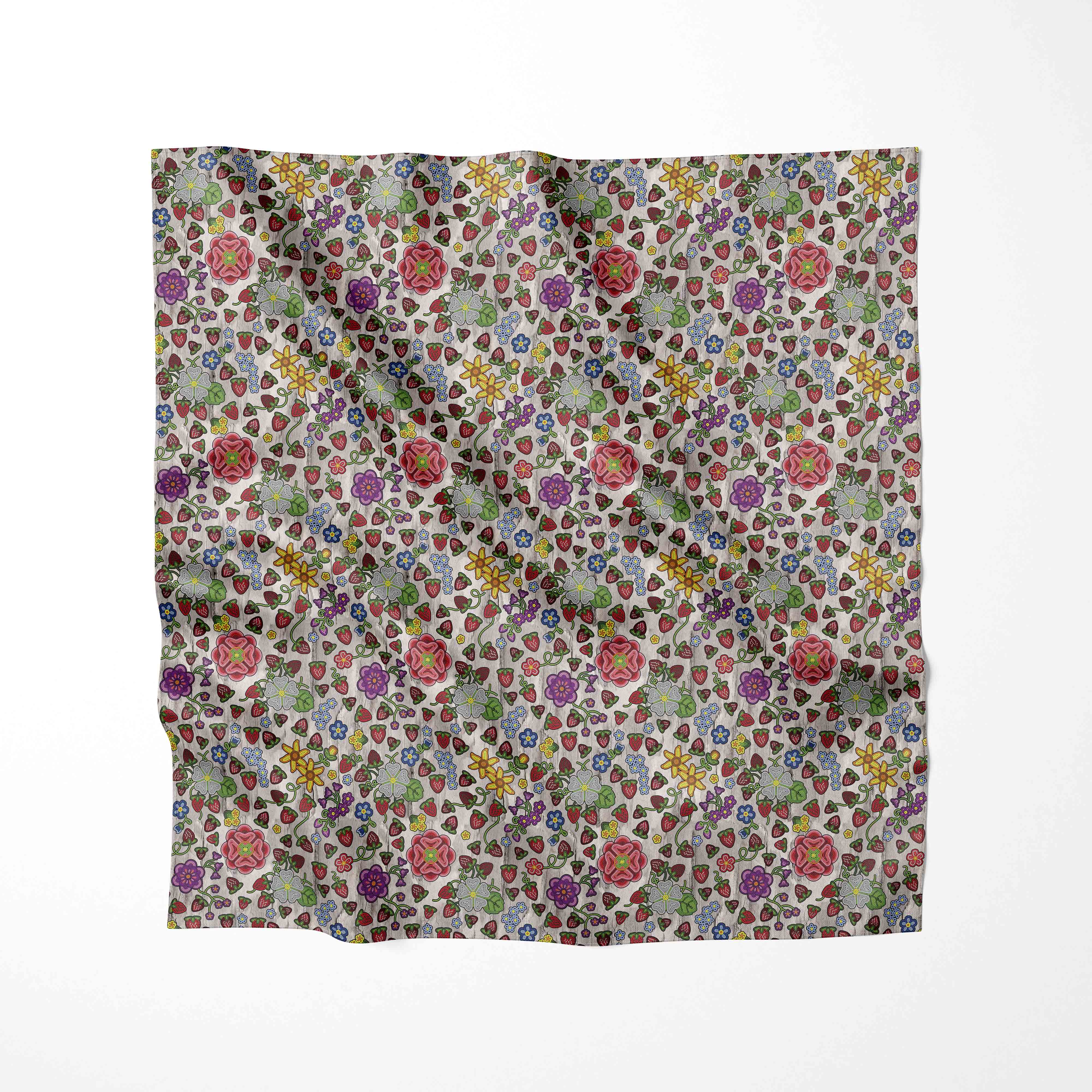 Berry Pop Bright Birch Cotton Fabric