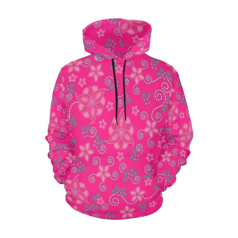 Berry Picking Pink Hoodie for Women