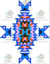 Load image into Gallery viewer, 14-inch Geometric Transfer Geo Directions Tipis
