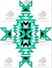 Load image into Gallery viewer, 14-inch Geometric Transfer Geo Directions Tipis

