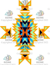 Load image into Gallery viewer, 11-inch Geometric Transfer Geo Directions Tipis
