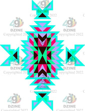 Load image into Gallery viewer, 11-inch Geometric Transfer Geo Directions Tipis
