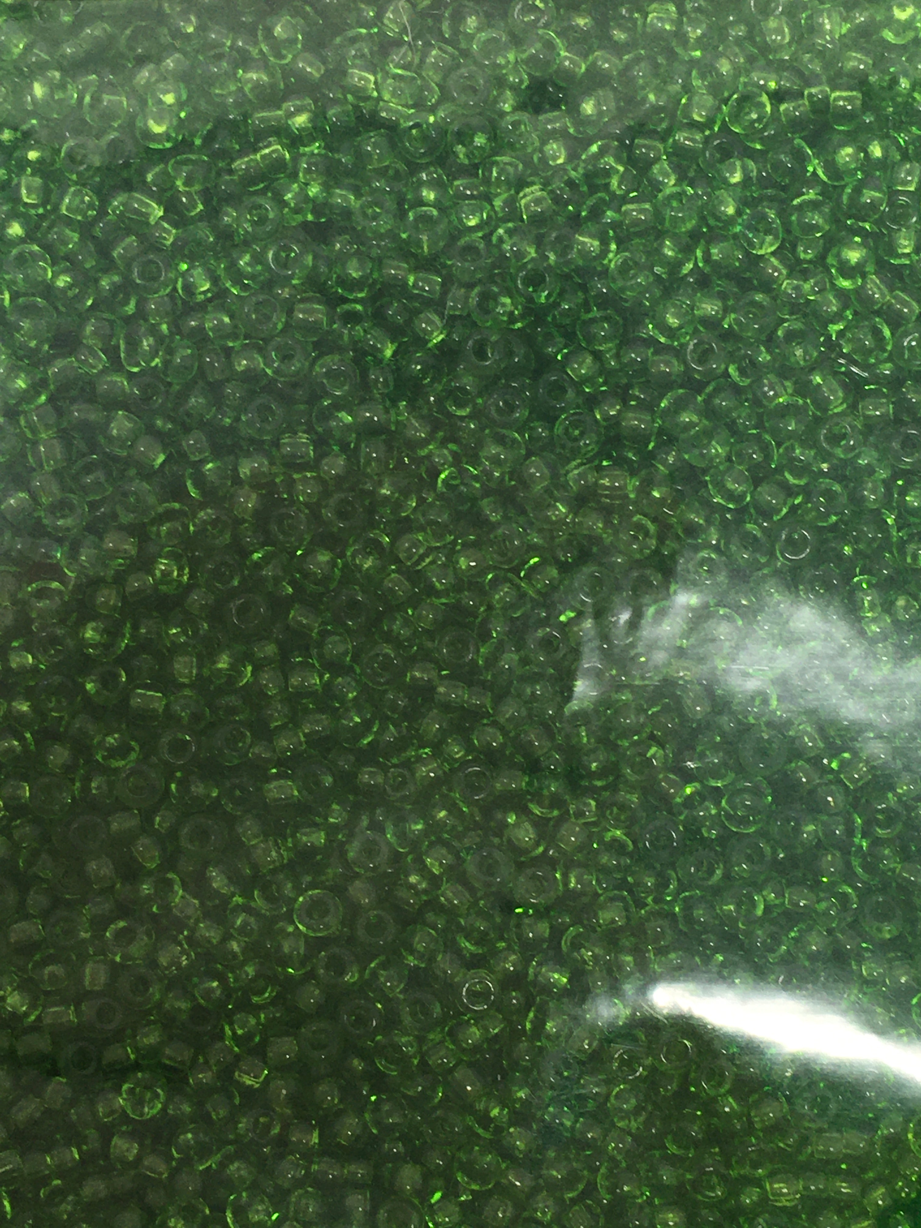 Transparent size 10/0 Chartreuse