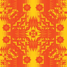 Load image into Gallery viewer, Kaleidoscope Orange Cotton Poplin Fabric By the Yard
