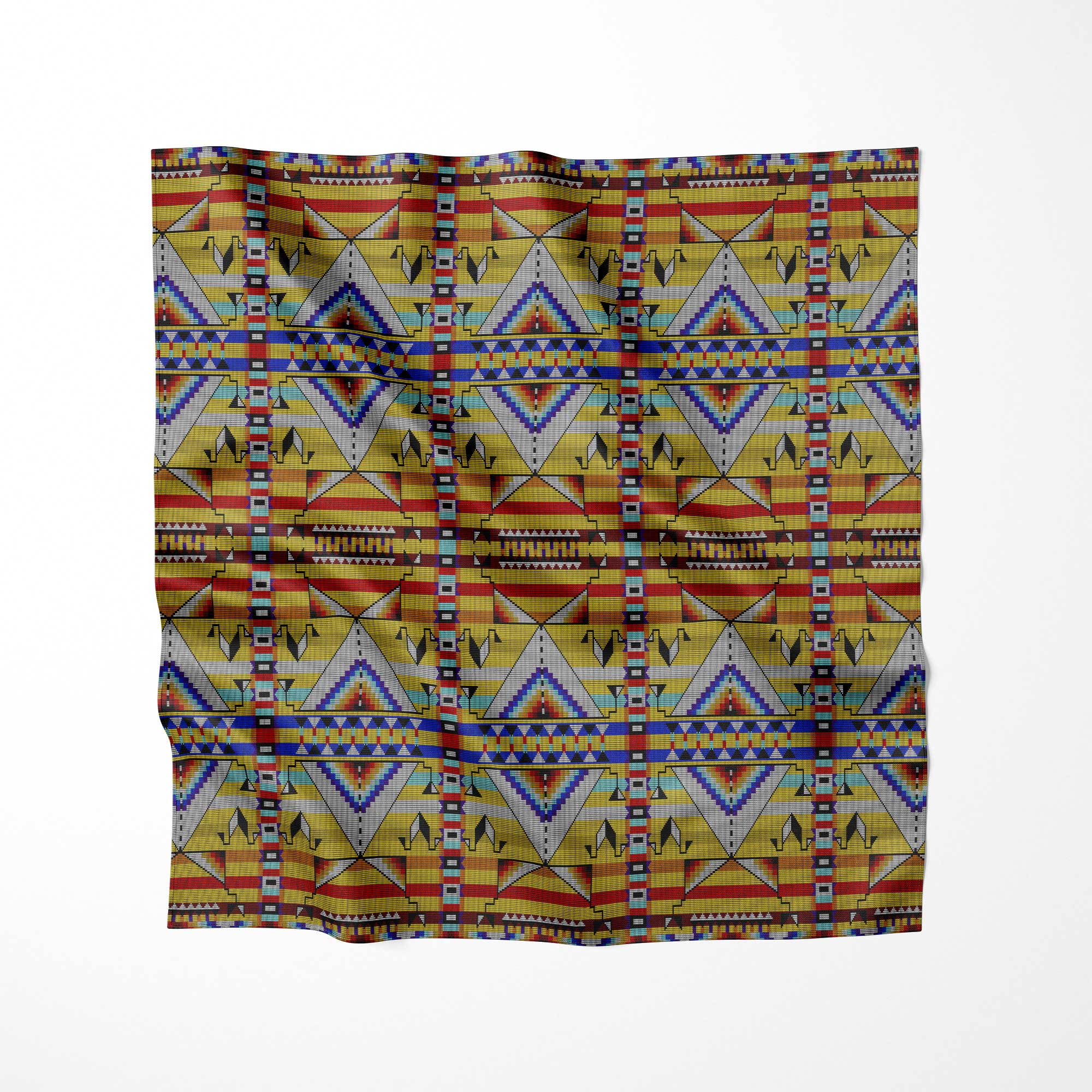 Medicine Blessing Yellow Cotton Fabric