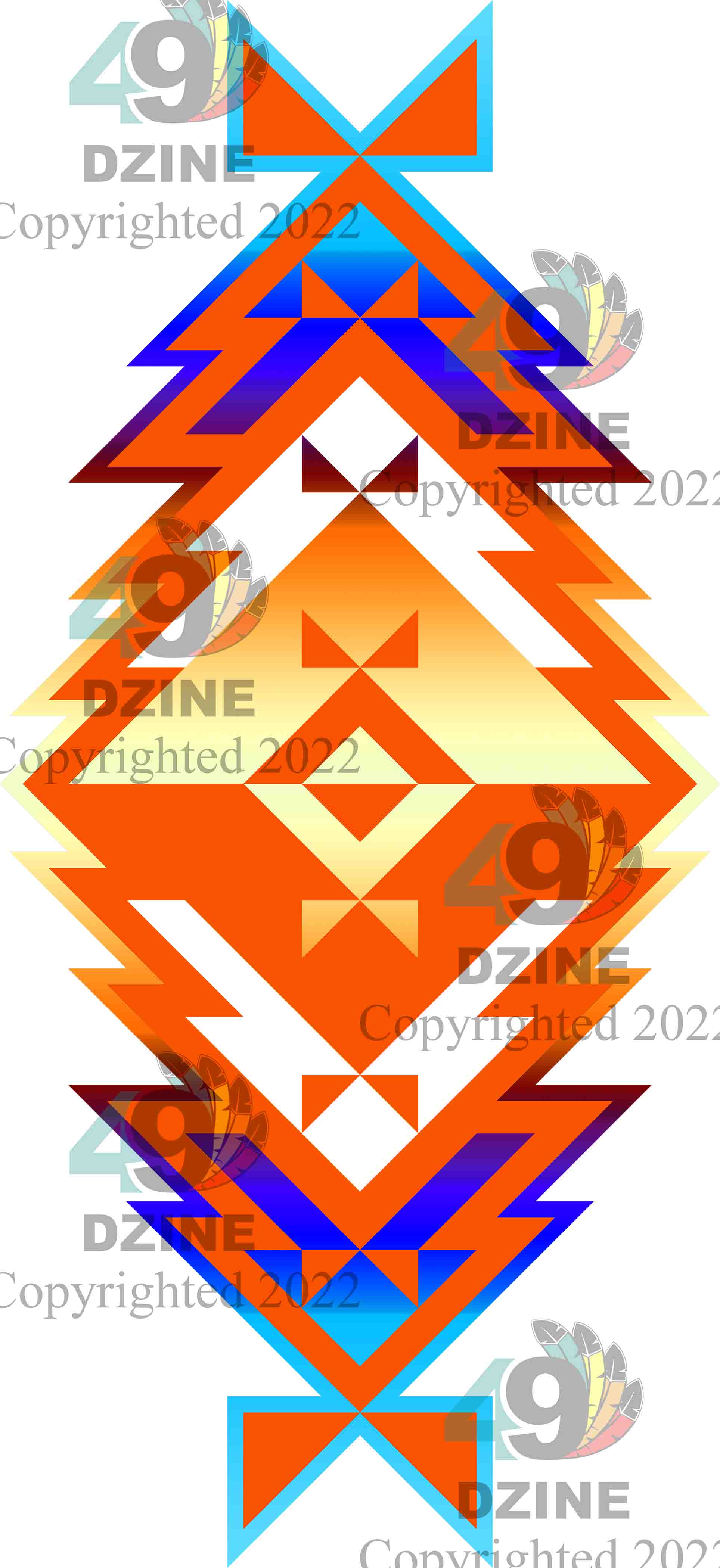 11-inch Geometric Transfer Meta Tipi