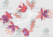 Load image into Gallery viewer, 14-inch Floral Transfer - Orange Days Punch
