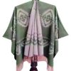 Sage Geometric Poncho