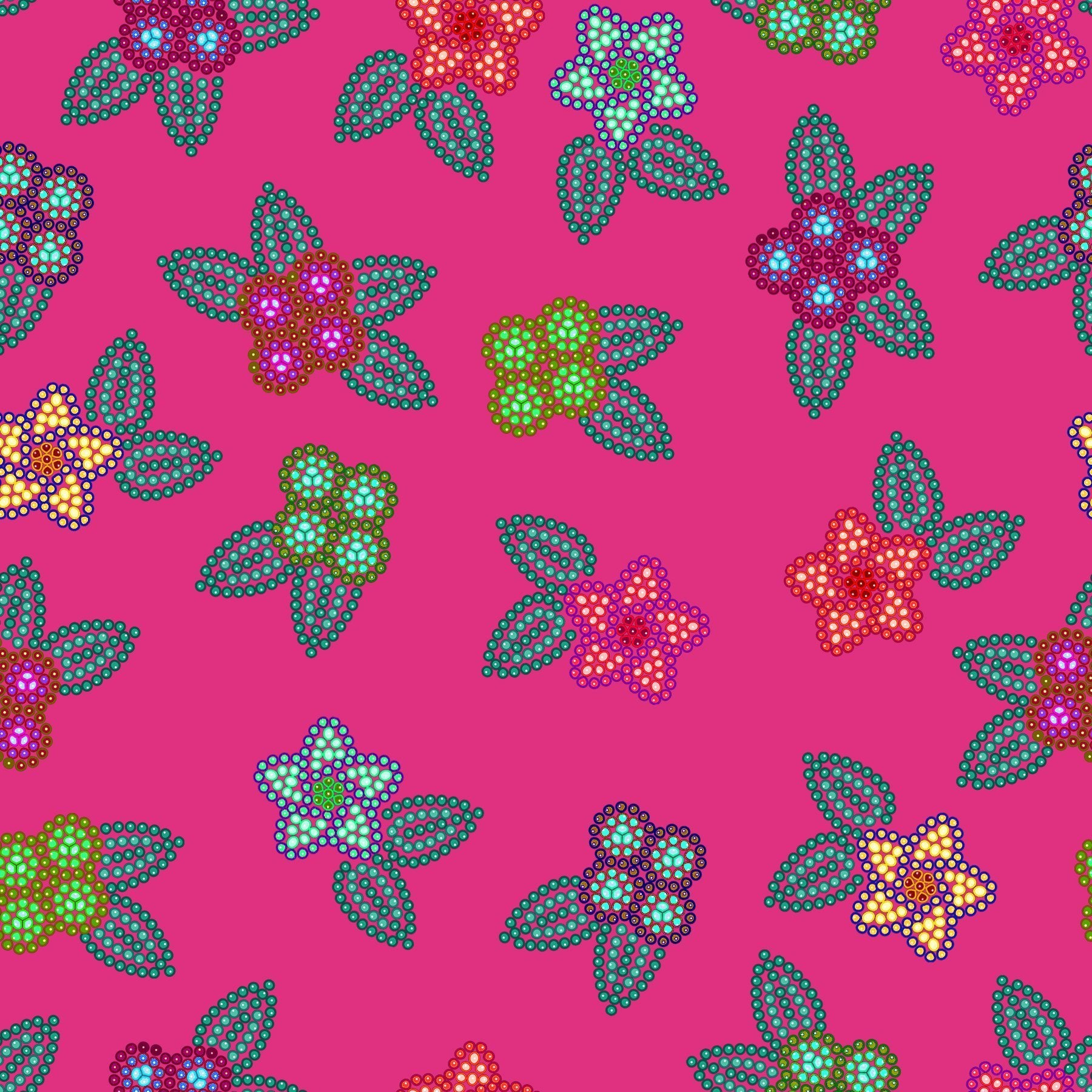 Berry Flowers Sequin Fabric Fabric 49 Dzine 