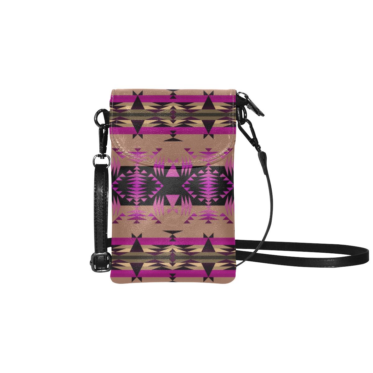 Between the Mountains Berry Small Cell Phone Purse (Model 1711) Small Cell Phone Purse (1711) e-joyer 
