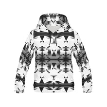 Load image into Gallery viewer, Between the Mountains White and Black All Over Print Hoodie for Men (USA Size) (Model H13) All Over Print Hoodie for Men (H13) e-joyer 
